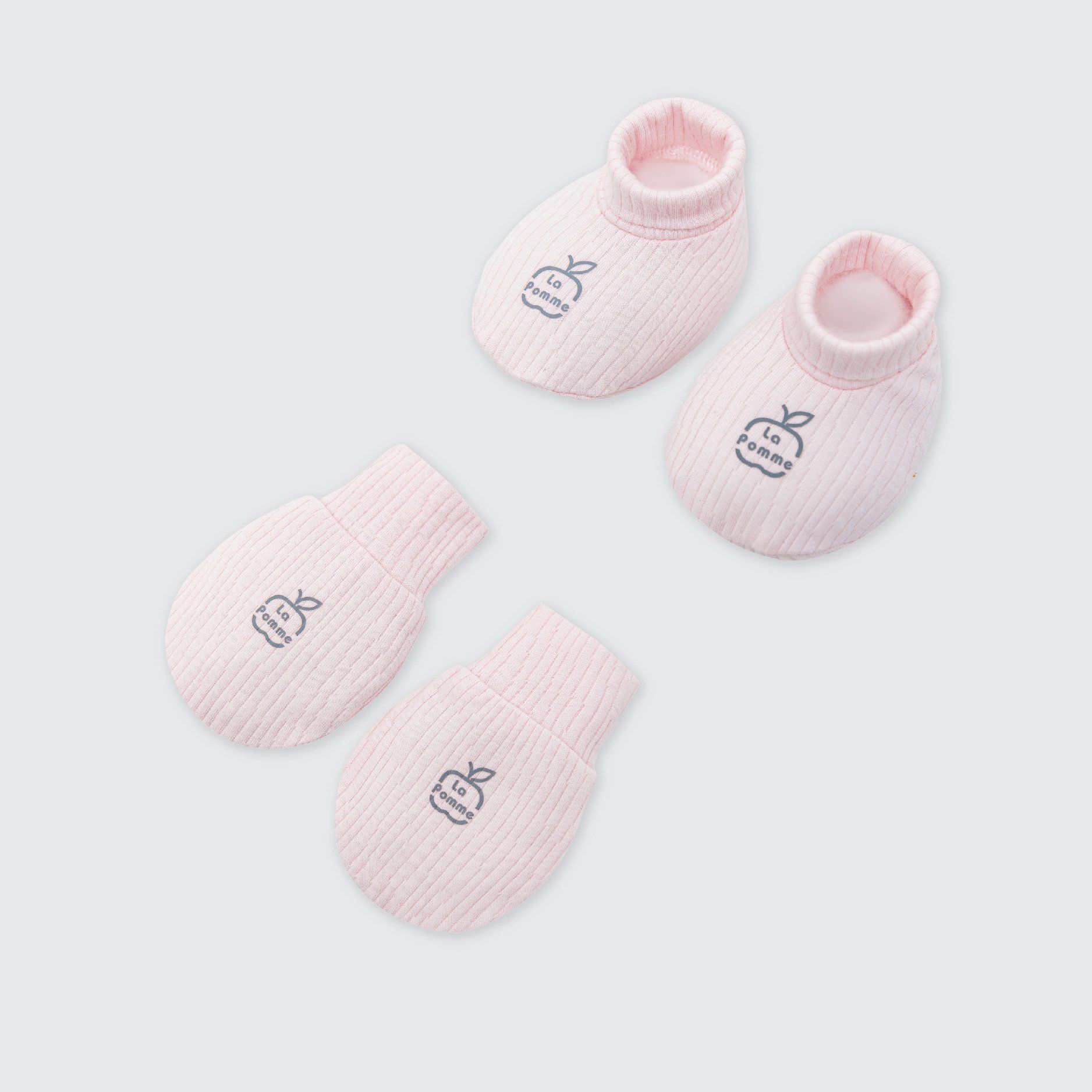 Set bao tay bao chân La Pomme dệt vân chìm