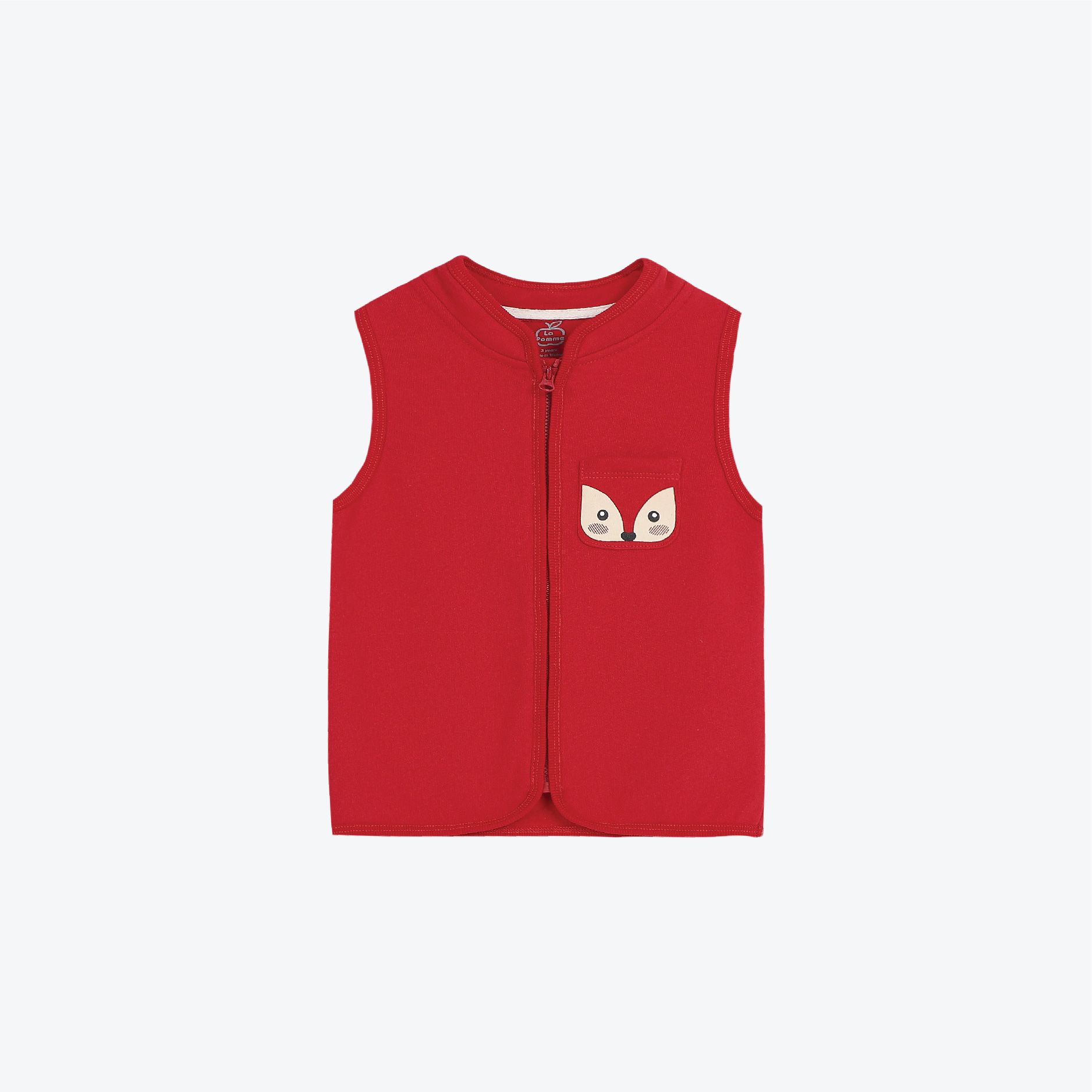 Áo Gile La Pomme cổ cao Foxie - Xanh