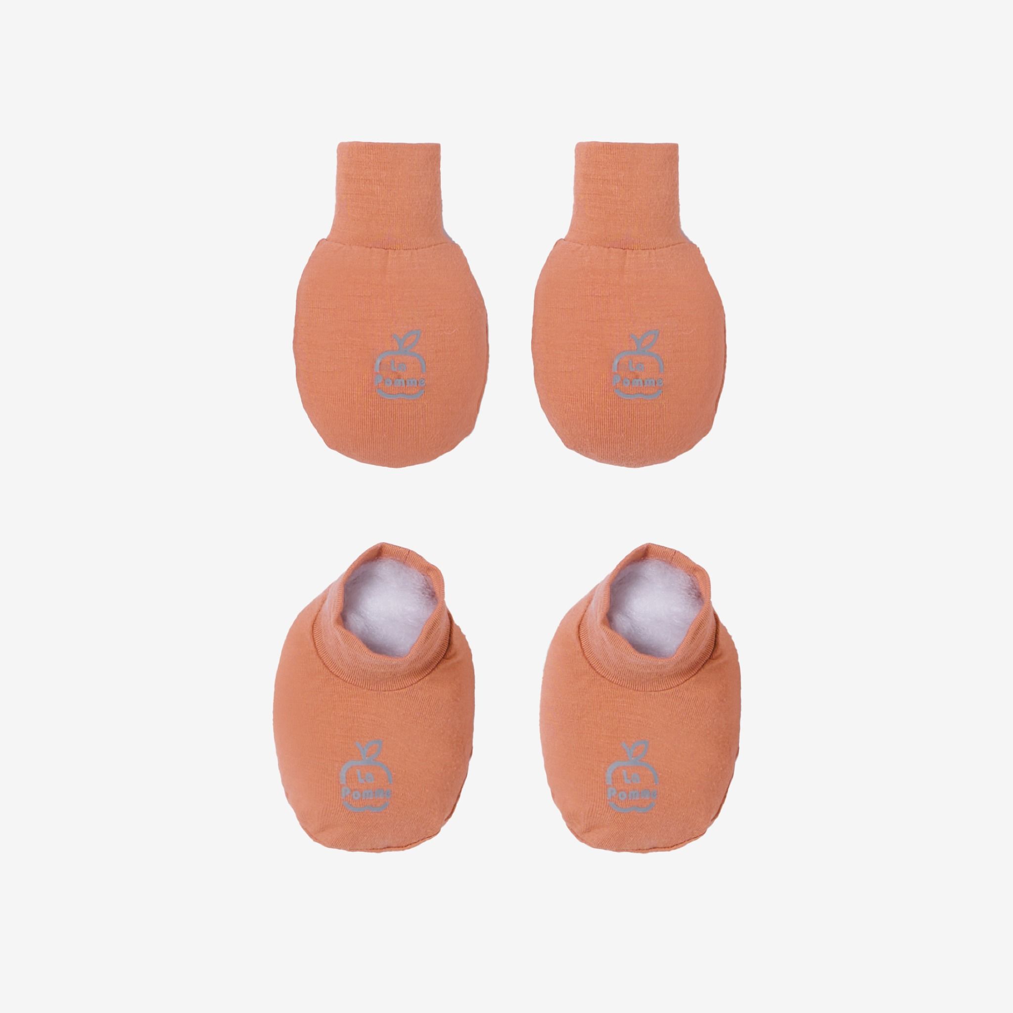 Set bao tay bao chân La Pomme Gấu tai rời