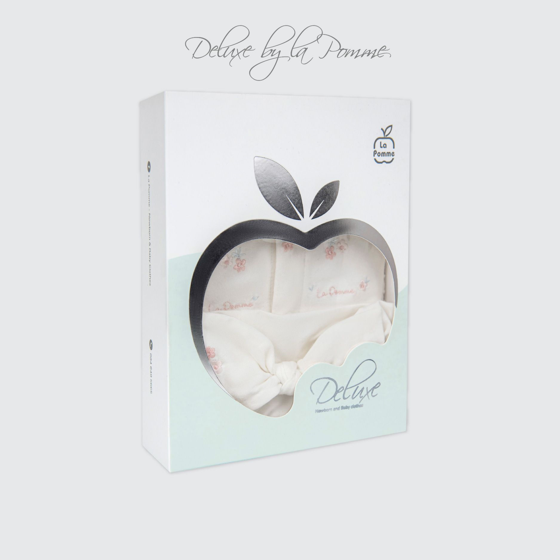 Bộ dài tay kèm băng đô La Pomme Deluxe Hoa nhí xinh xắn