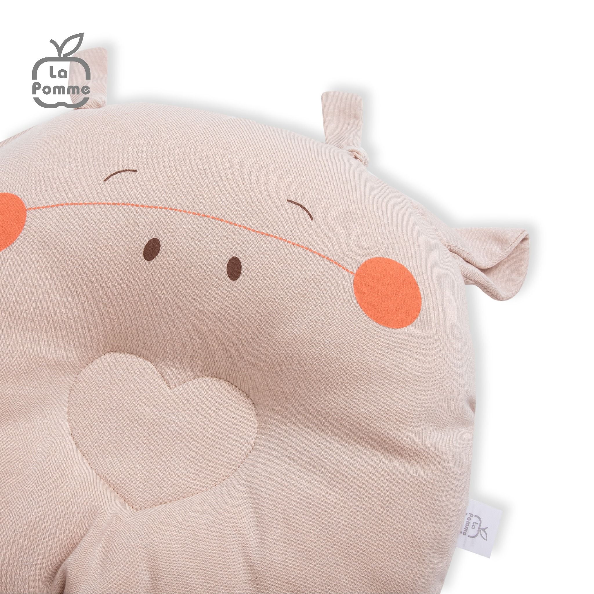 Gối sơ sinh nhân đôi vỏ gối La Pomme Dreamy - Hồng