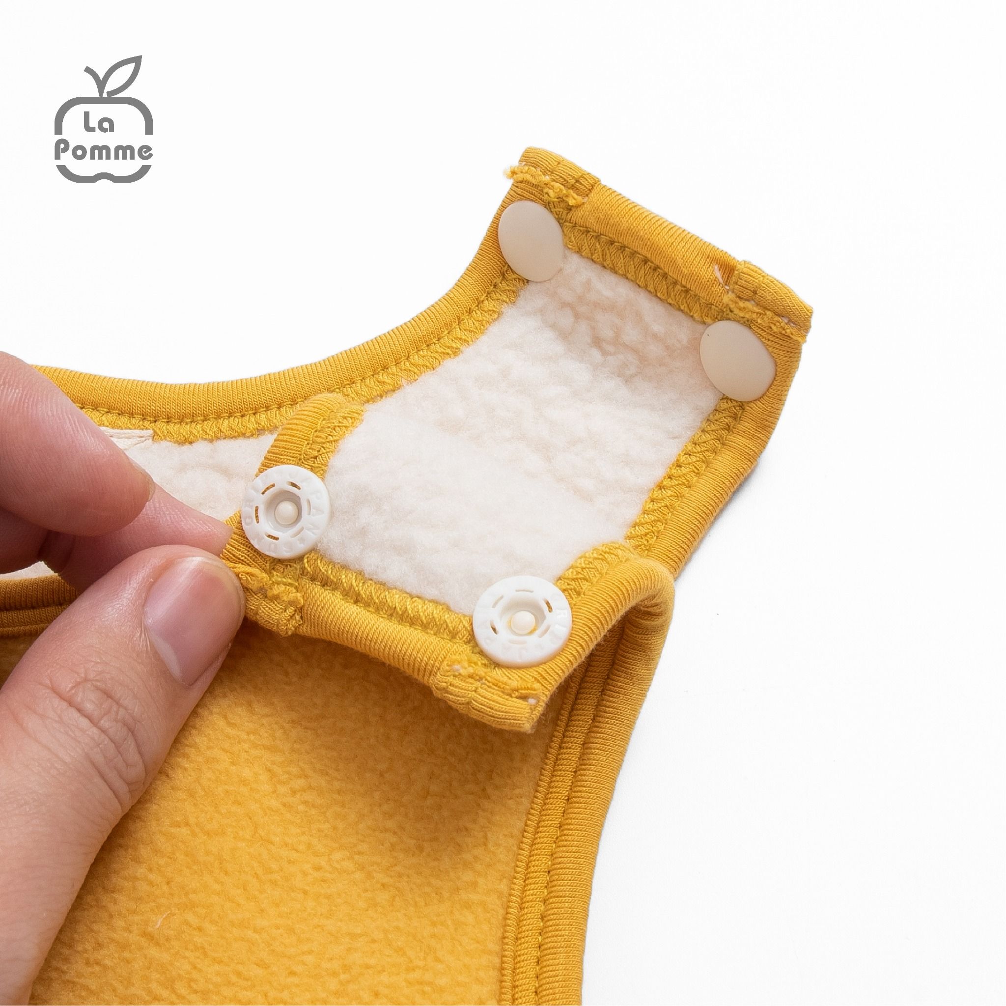 Áo Gile Fur La Pomme Baby Bear - Vàng