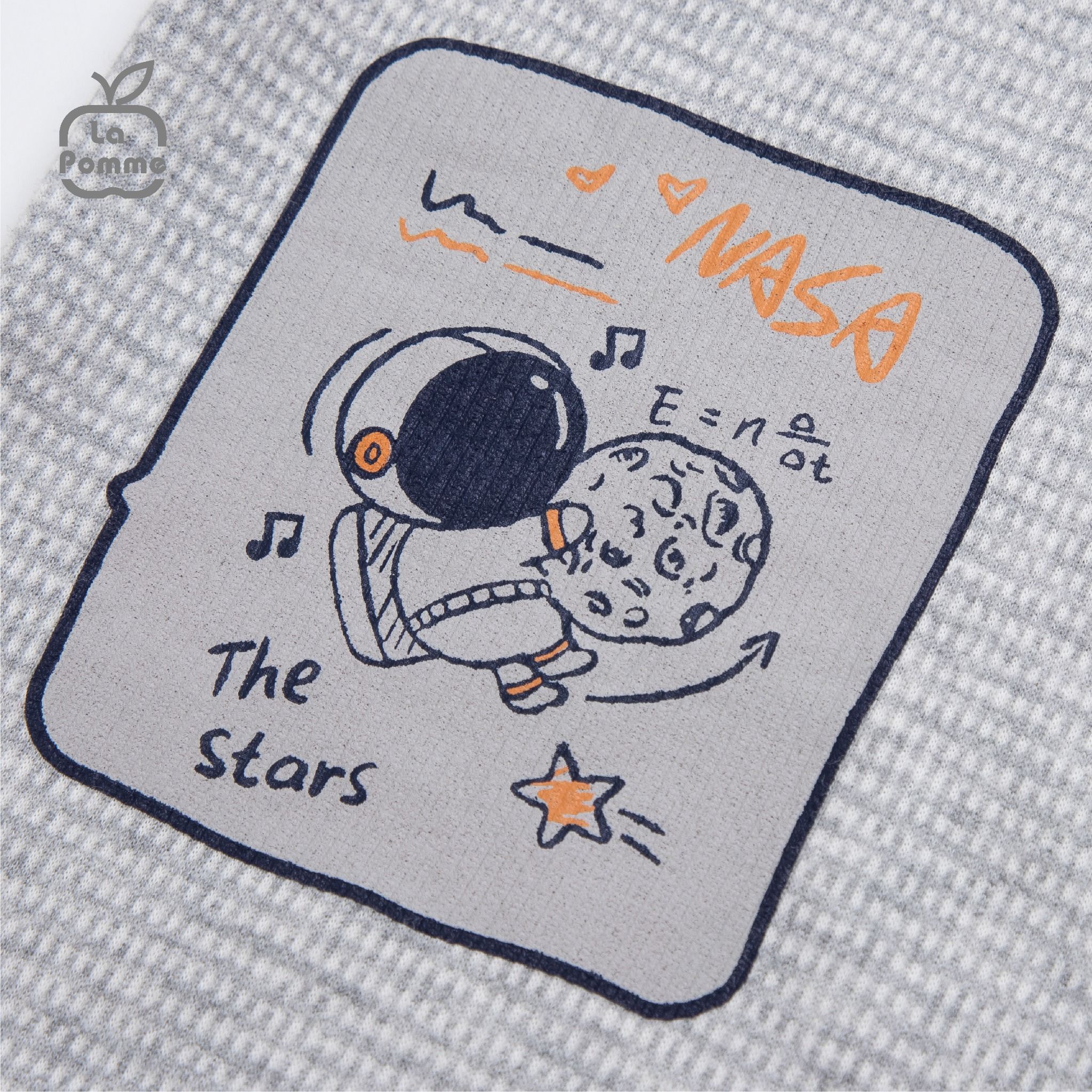 Bộ dài tay La Pomme NASA Station - Nâu