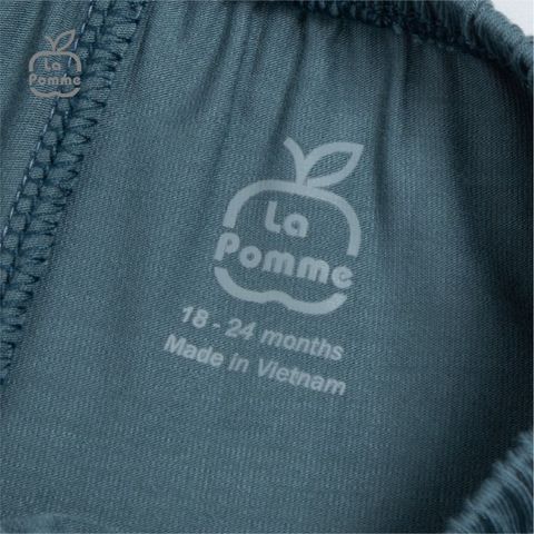  Bộ cộc tay quần dài La Pomme bảng chữ cái vui nhộn - Trắng 