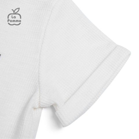 Bộ Cộc Tay La Pomme Thợ làm vườn gấu nâu - Xanh