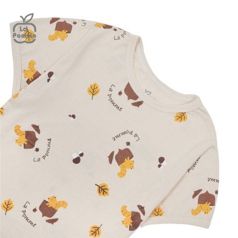 Bộ cộc tay La Pomme Sweet Pattern - Koala