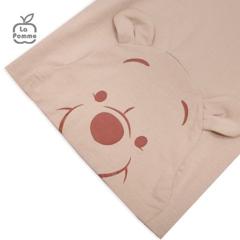 Bộ cộc tay La Pomme người bạn Gấu Pooh - Nâu
