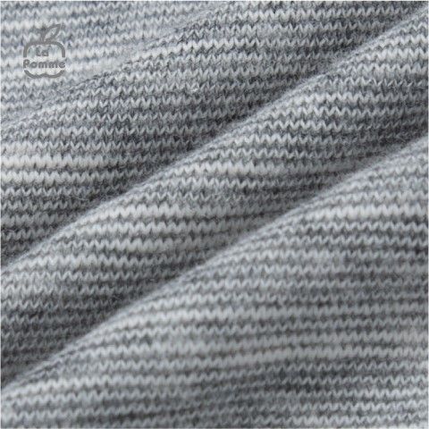 Bộ cộc tay La Pomme polo mầm cây - Trắng Ghi