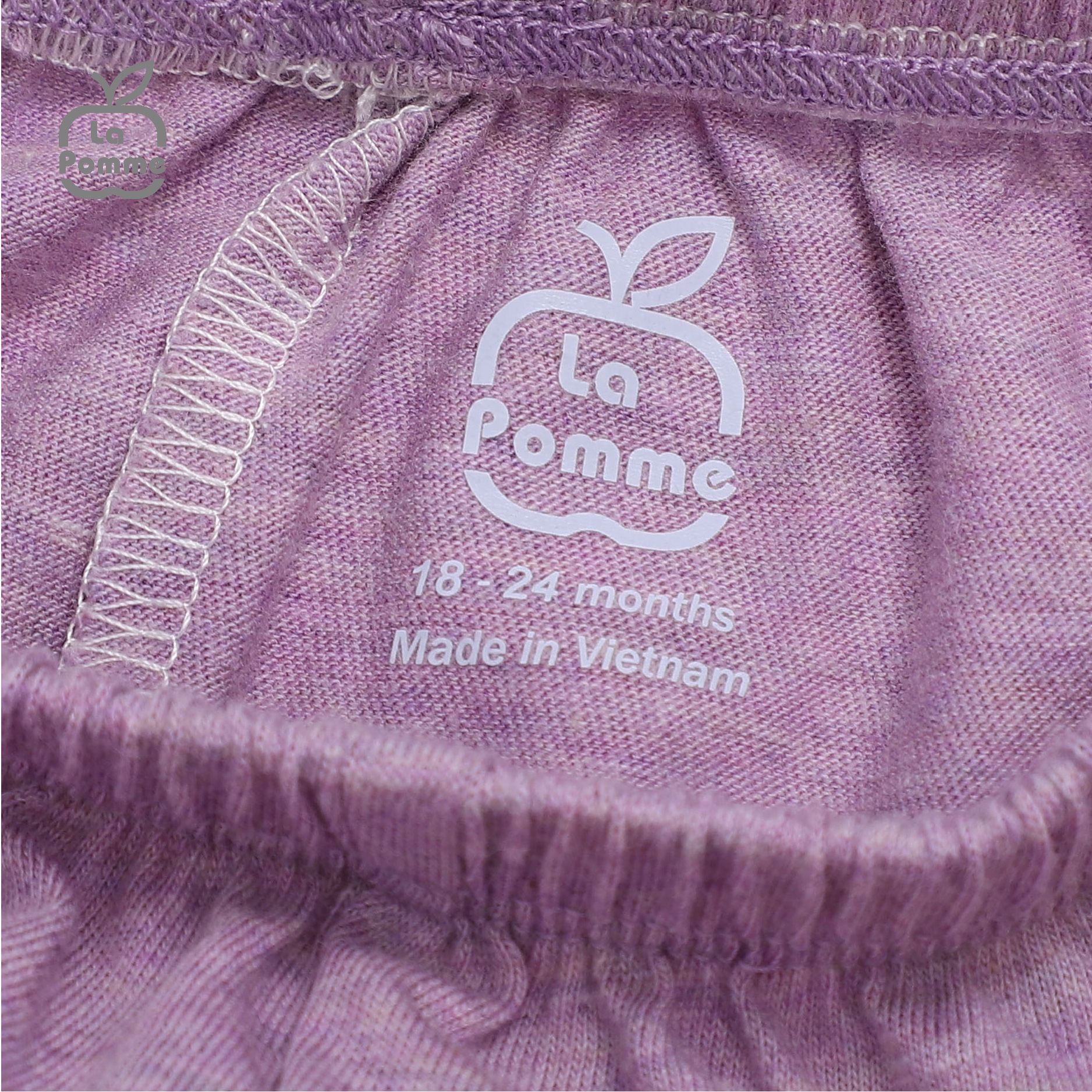 Bộ cộc tay La Pomme Raglan cún nhỏ - Xanh rêu
