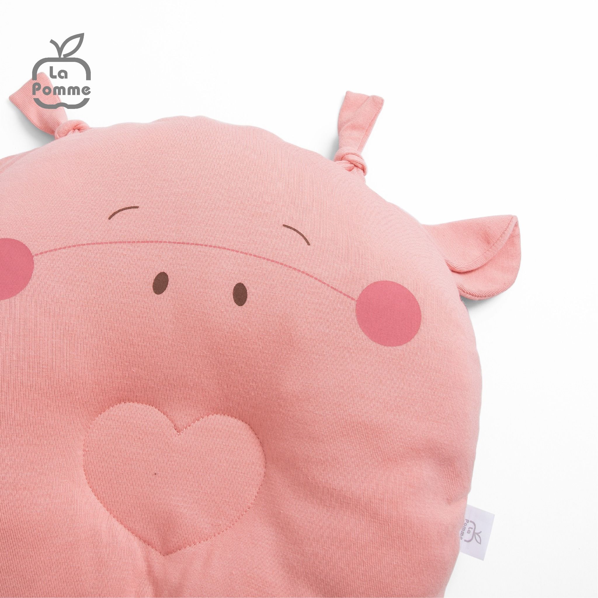 Gối sơ sinh nhân đôi vỏ gối La Pomme Dreamy - Hồng