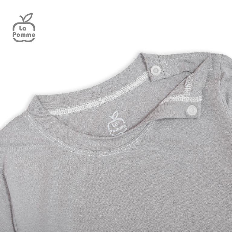 Bộ dài tay La Pomme thú cưng túi áo - Nâu
