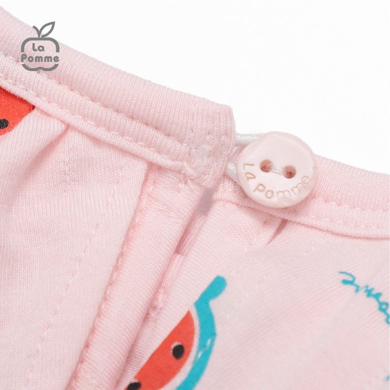Bộ cộc tay La Pomme Baby Girl - Hồng