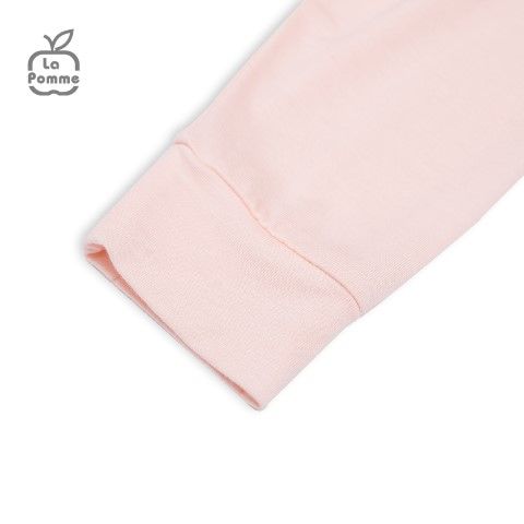 Bộ dài tay La Pomme cúc lệch Petit - Trắng