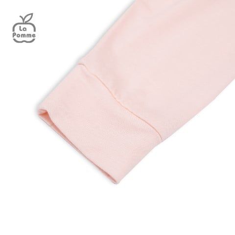 Bộ dài tay La Pomme cúc giữa Petit - Ghi