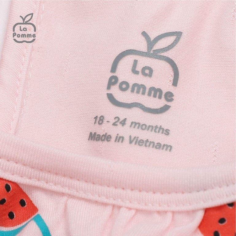 Bộ cộc tay La Pomme Baby Girl - Hồng