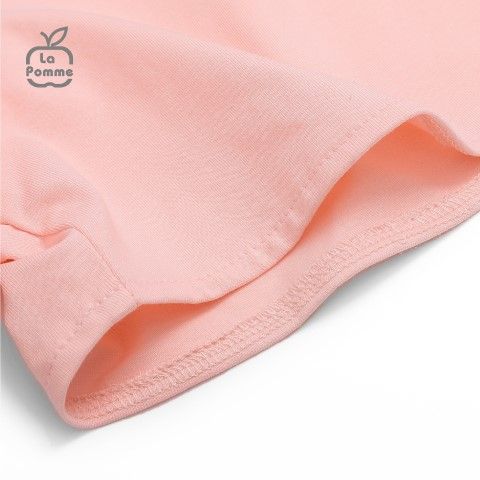 Bộ cộc tay La Pomme polo cổ ren - Trắng