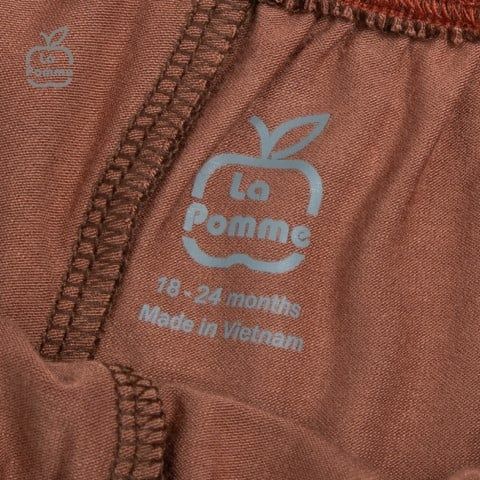 Bộ sát nách La Pomme gấu mầm nhỏ - Trắng