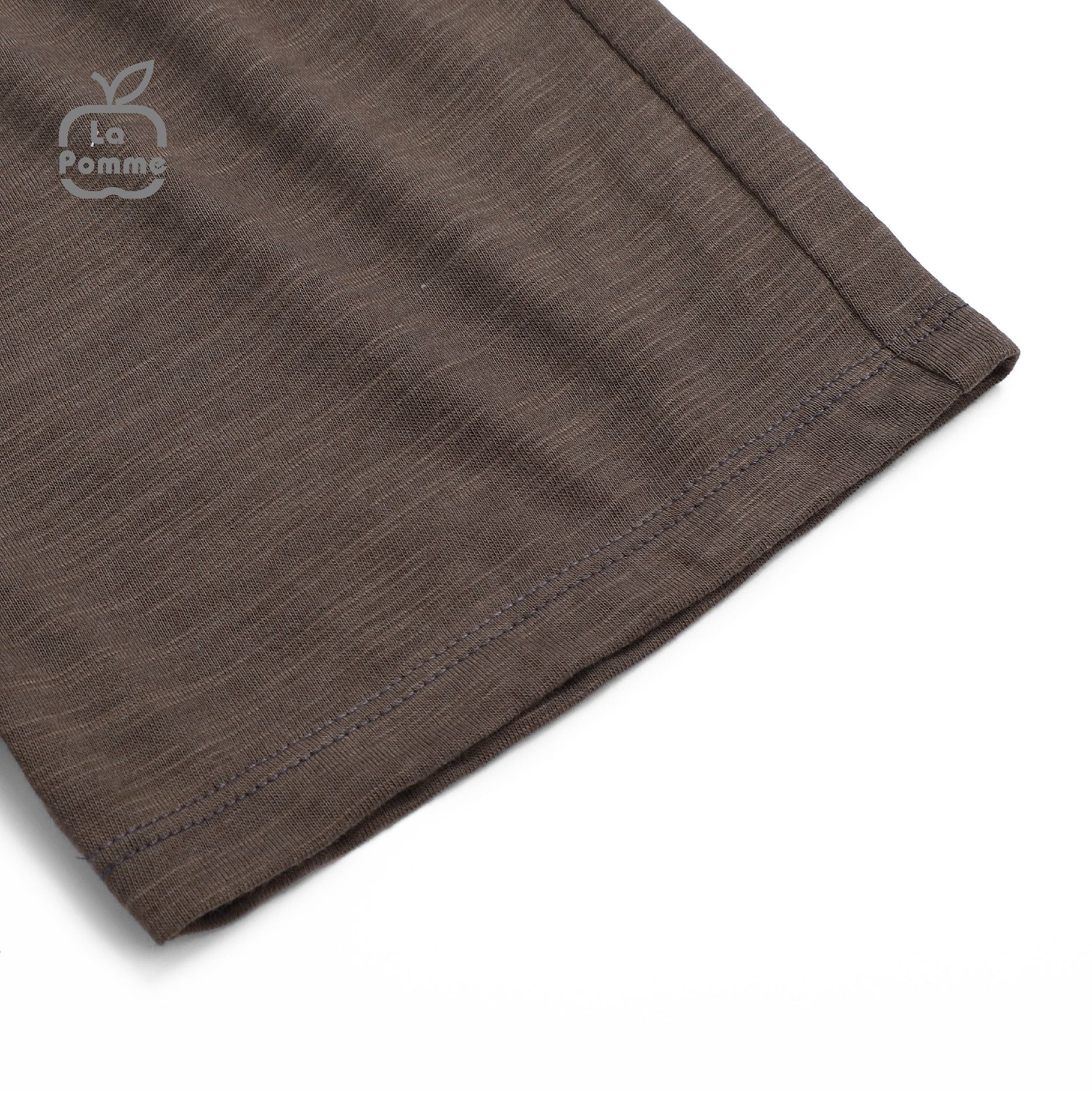 Bộ cộc tay La Pomme Raglan cún nhỏ - Đỏ