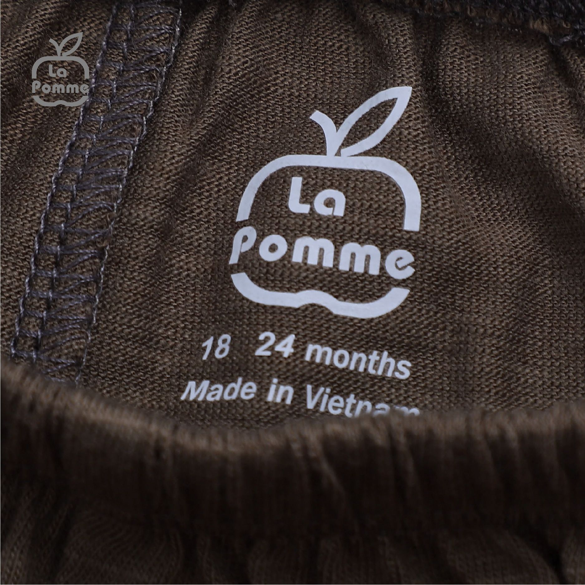 Bộ cộc tay La Pomme Raglan cún nhỏ - Tím