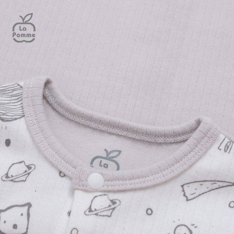 Bộ Dài Tay La Pomme Cúc lệch Fun Galaxy - Hồng