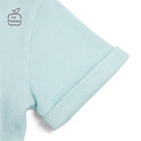 Bộ Cộc Tay La Pomme Thợ làm vườn gấu nâu - Xanh