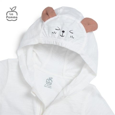 Áo chống nắng La Pomme gấu con đáng yêu - Xanh