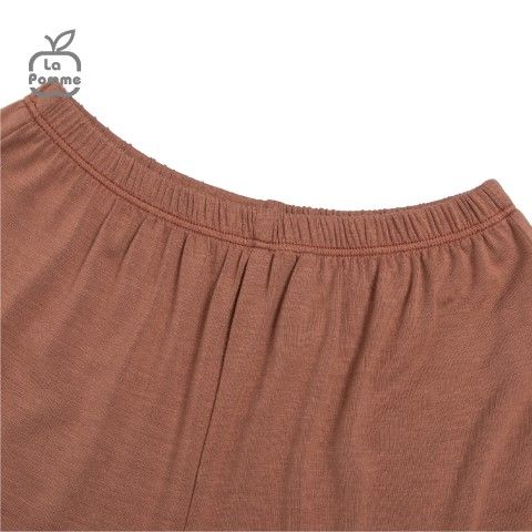 Bộ sát nách La Pomme gấu mầm nhỏ - Hồng