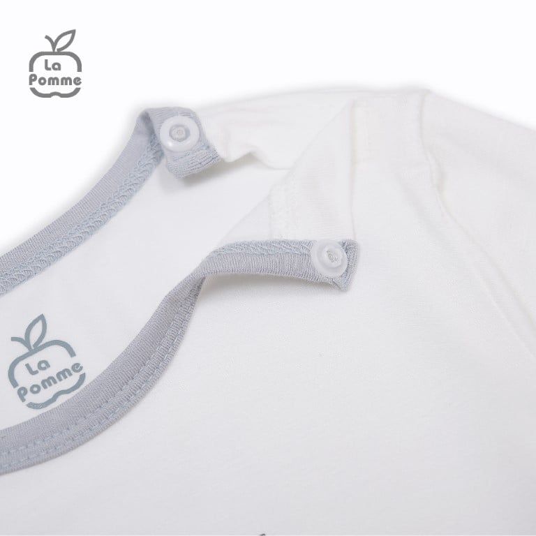 Bộ cộc tay La Pomme chú chó Scoopy - Vàng