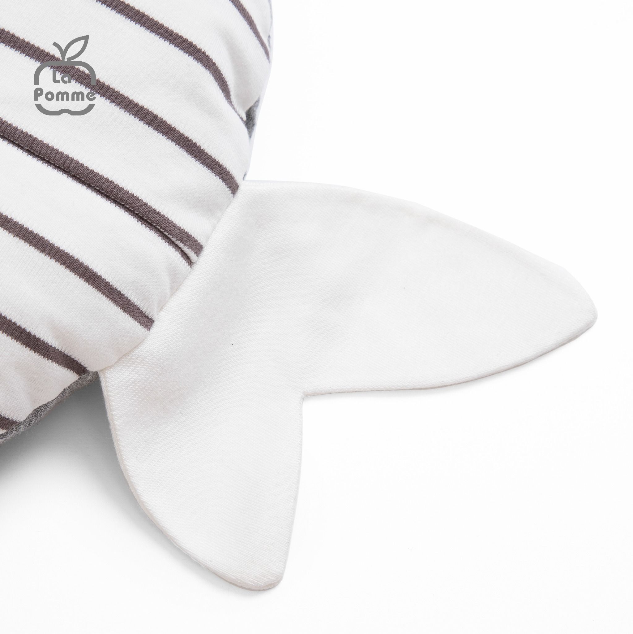 Gối sơ sinh nhân đôi vỏ gối La Pomme Baby Fish - Ghi