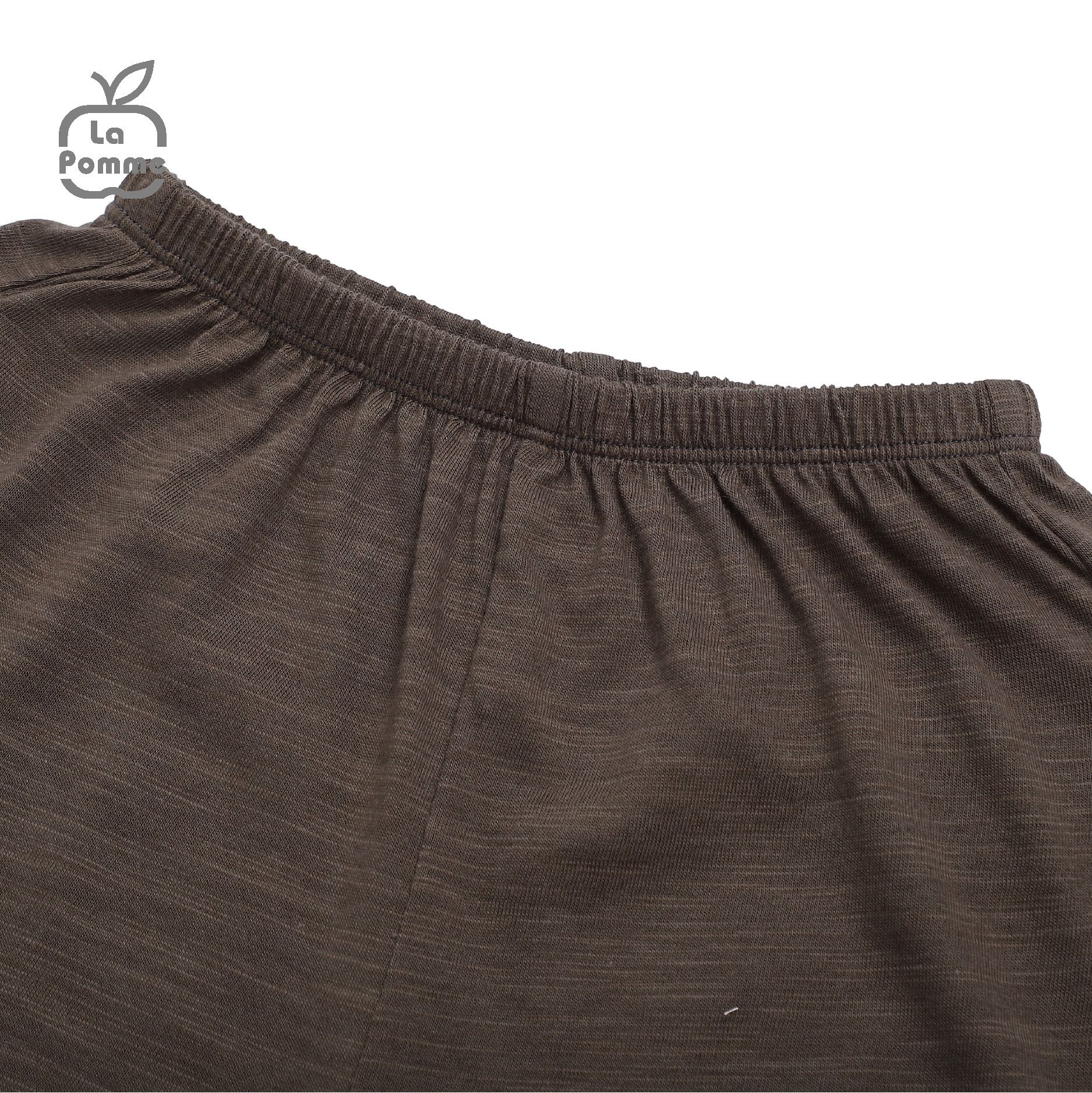 Bộ cộc tay La Pomme Raglan cún nhỏ - Xanh rêu