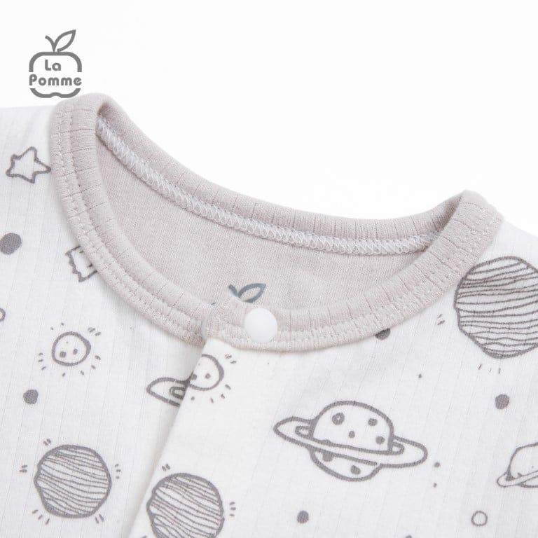 Bộ Dài Tay La Pomme Cúc lệch Fun Galaxy - Ghi
