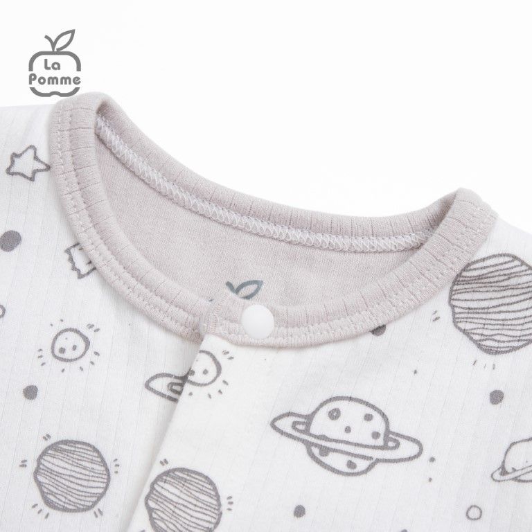Bộ Dài Tay La Pomme Cúc Giữa Fun Galaxy - Hồng