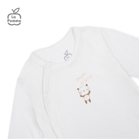 Body dài tay La Pomme gấu nhỏ ú òa - Be