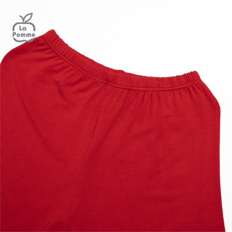 Bộ cộc tay La Pomme Teddy Bear - Đỏ