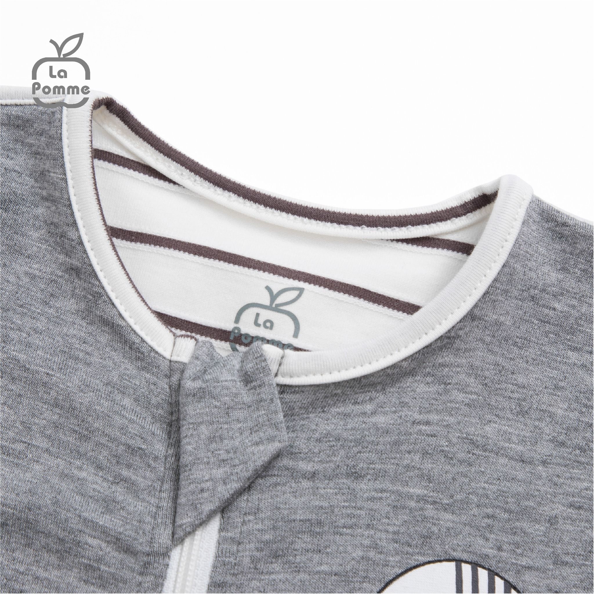 Nhộng chũn ngủ sơ sinh La Pomme Baby Fish - Trắng ghi