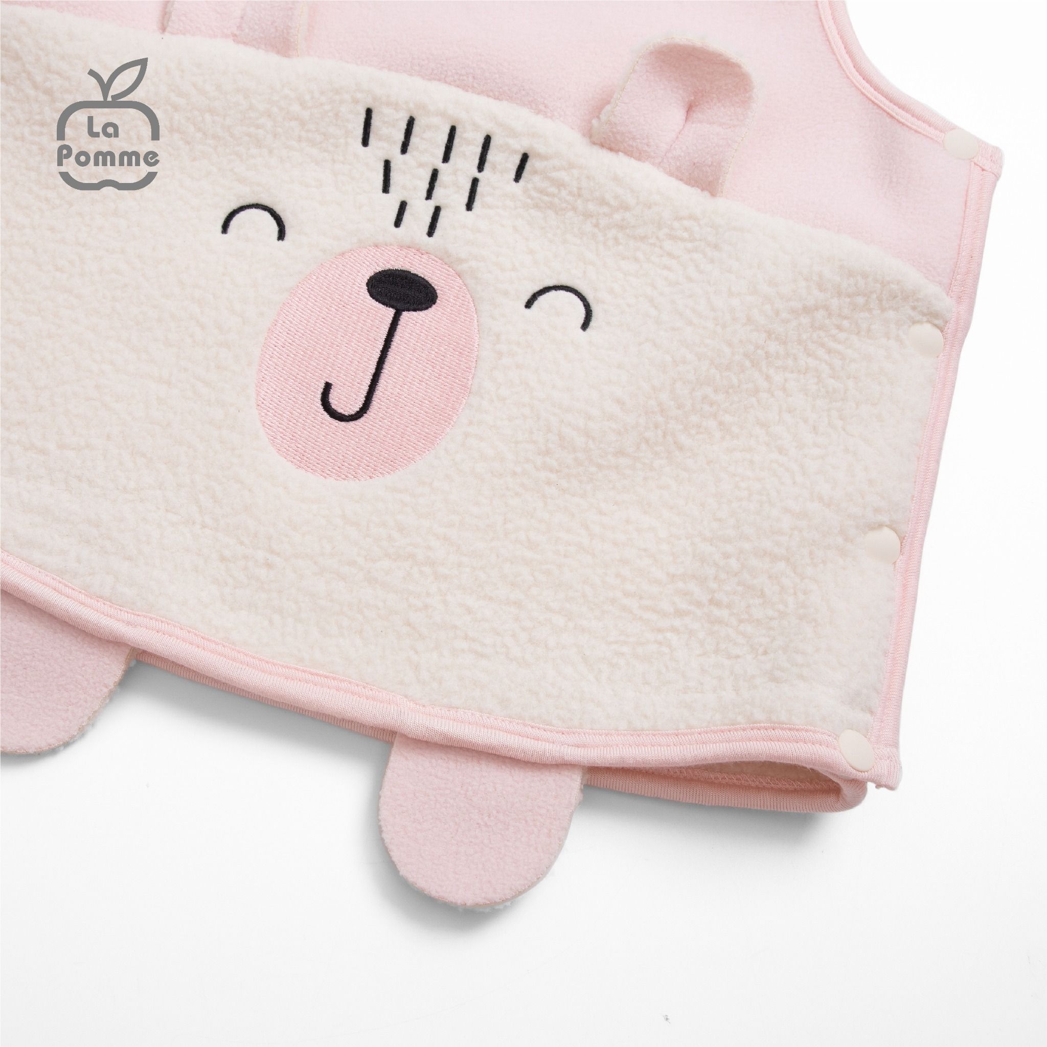 Áo Gile Fur La Pomme Baby Bear - Hồng