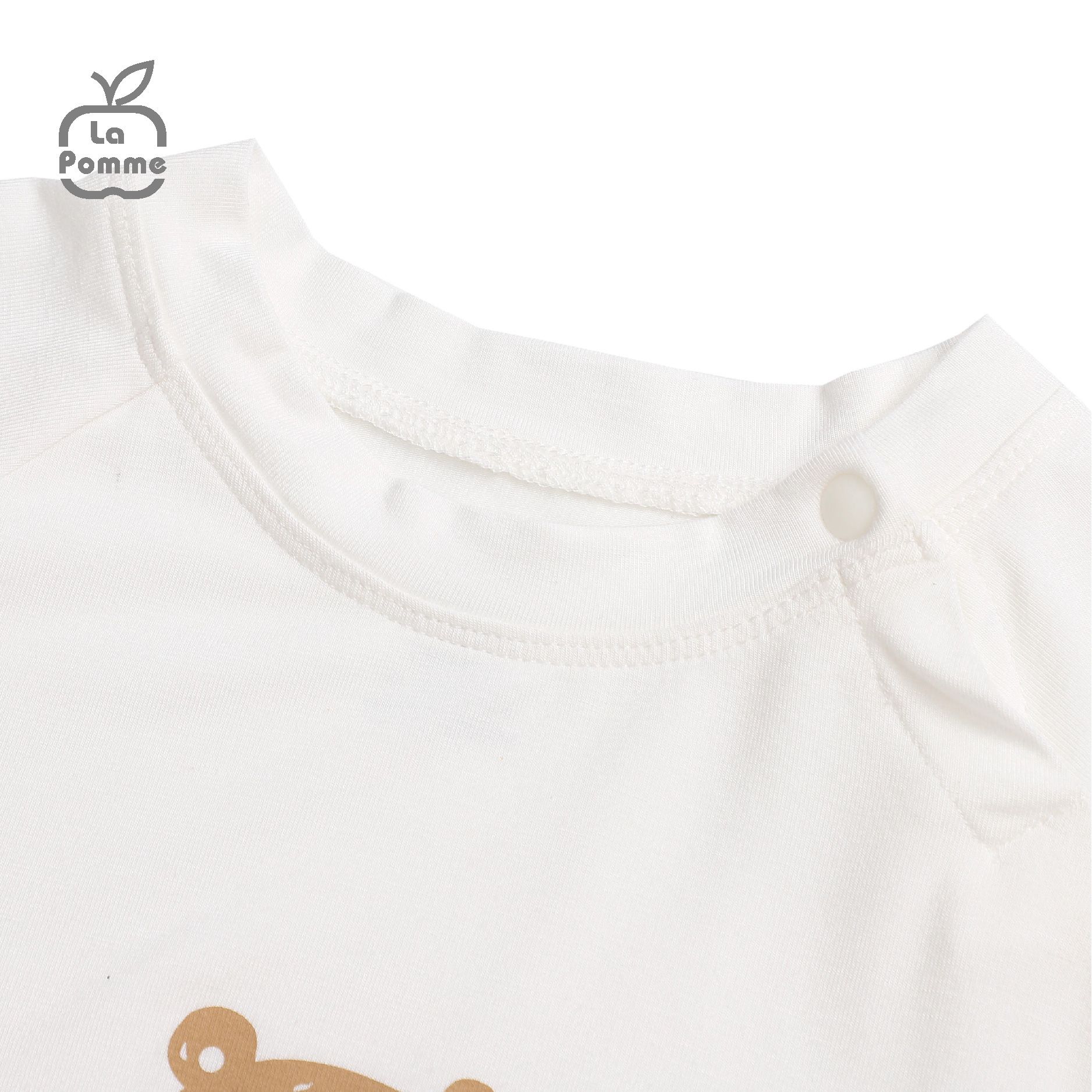 Bộ cộc tay La Pomme Gấu dưa hấu - Xanh