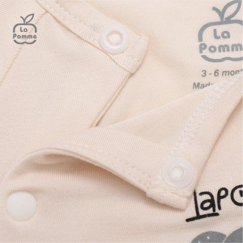 Bộ dài tay La Pomme cúc giữa Koala tinh nghịch - Ghi