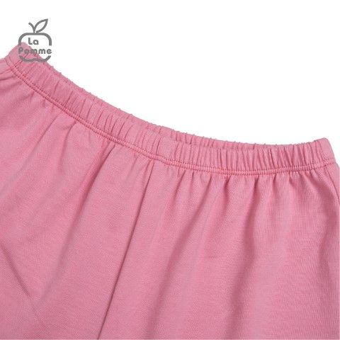 Bộ sát nách La Pomme gấu mầm nhỏ - Hồng