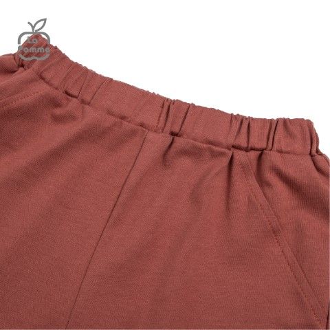 Bộ cộc tay La Pomme polo mầm cây - Trắng Ghi