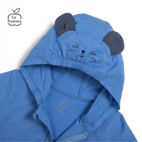 Áo chống nắng La Pomme gấu con đáng yêu - Tím