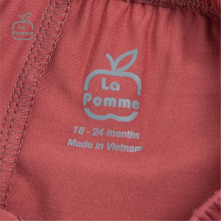 Bộ cộc tay quần dài La Pomme bảng chữ cái vui nhộn - Trắng