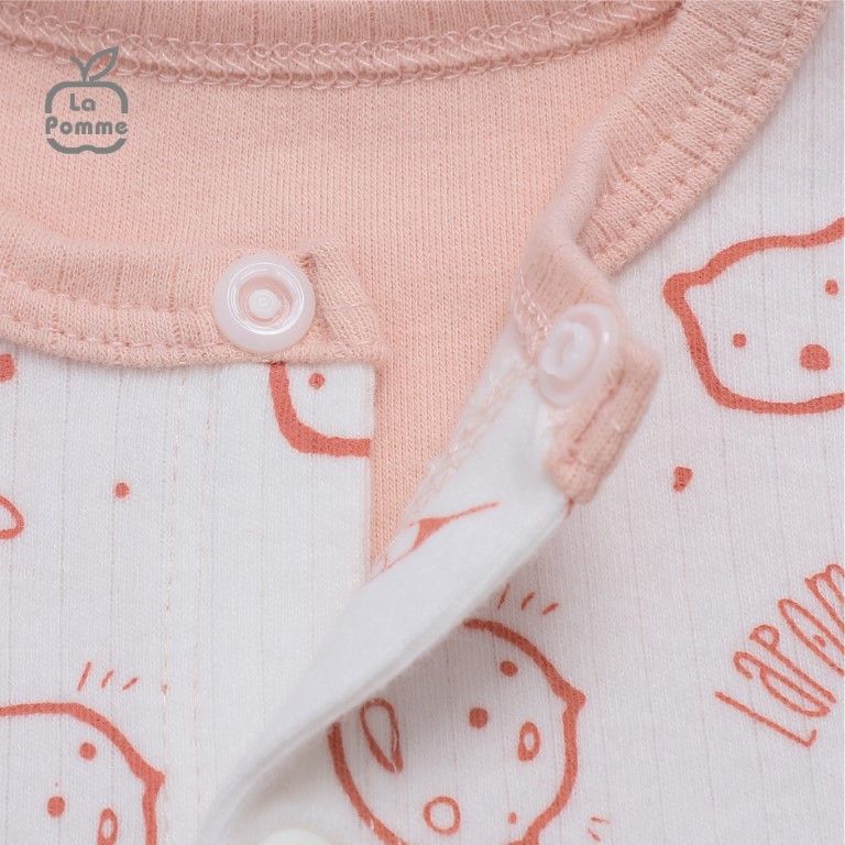 Bộ Dài Tay La Pomme Cúc Giữa Fun Galaxy - Hồng