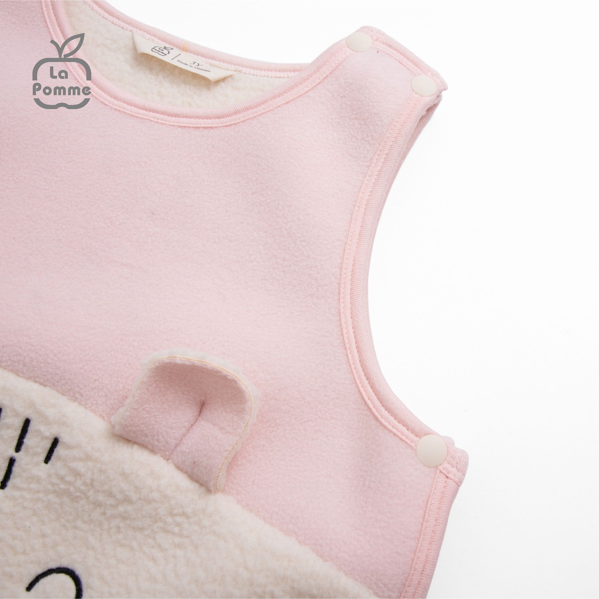 Áo Gile Fur La Pomme Baby Bear - Vàng