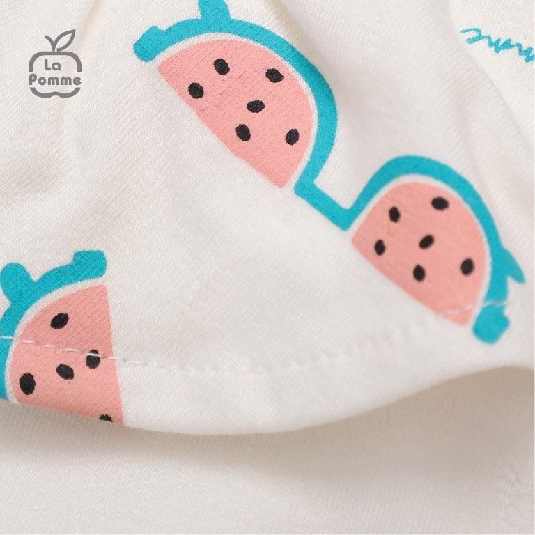 Bộ cộc tay La Pomme Baby Girl - Trắng