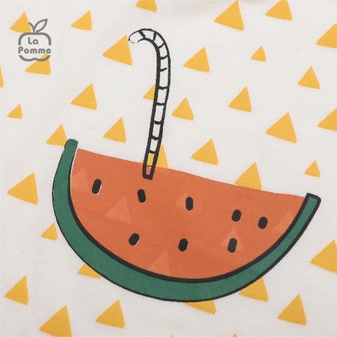 Bộ cộc tay La Pomme Watermelon Juice - Cam