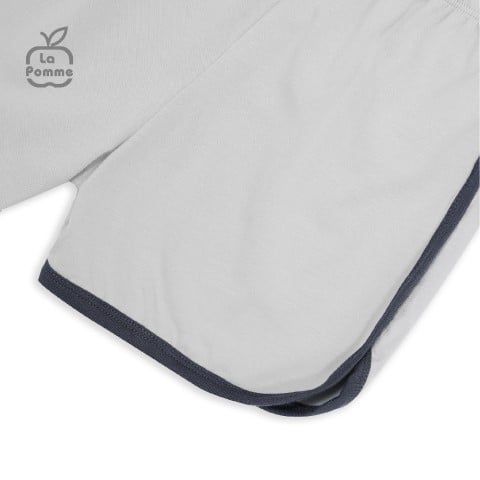 Bộ cộc tay La Pomme mèo Bư ú òa - Ghi