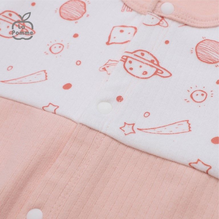 Body Dài Tay La Pomme Fun Galaxy - Nâu