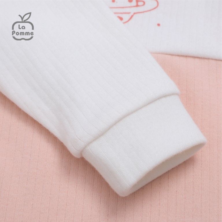Bộ Dài Tay La Pomme Cúc Giữa Fun Galaxy - Hồng
