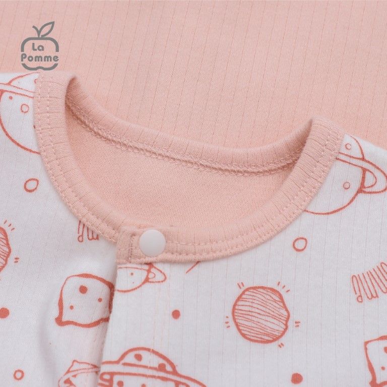 Body Dài Tay La Pomme Fun Galaxy - Ghi